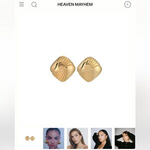 COPY - HEAVEN MAYHEM Tabi Earrings Gold